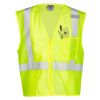 Unisex Single Pocket Zipper Mesh Vest Thumbnail