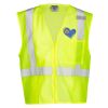 Unisex Single Pocket Zipper Mesh Vest Thumbnail